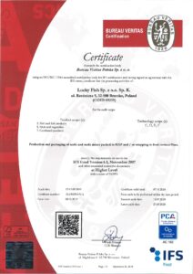 Certificate IFS